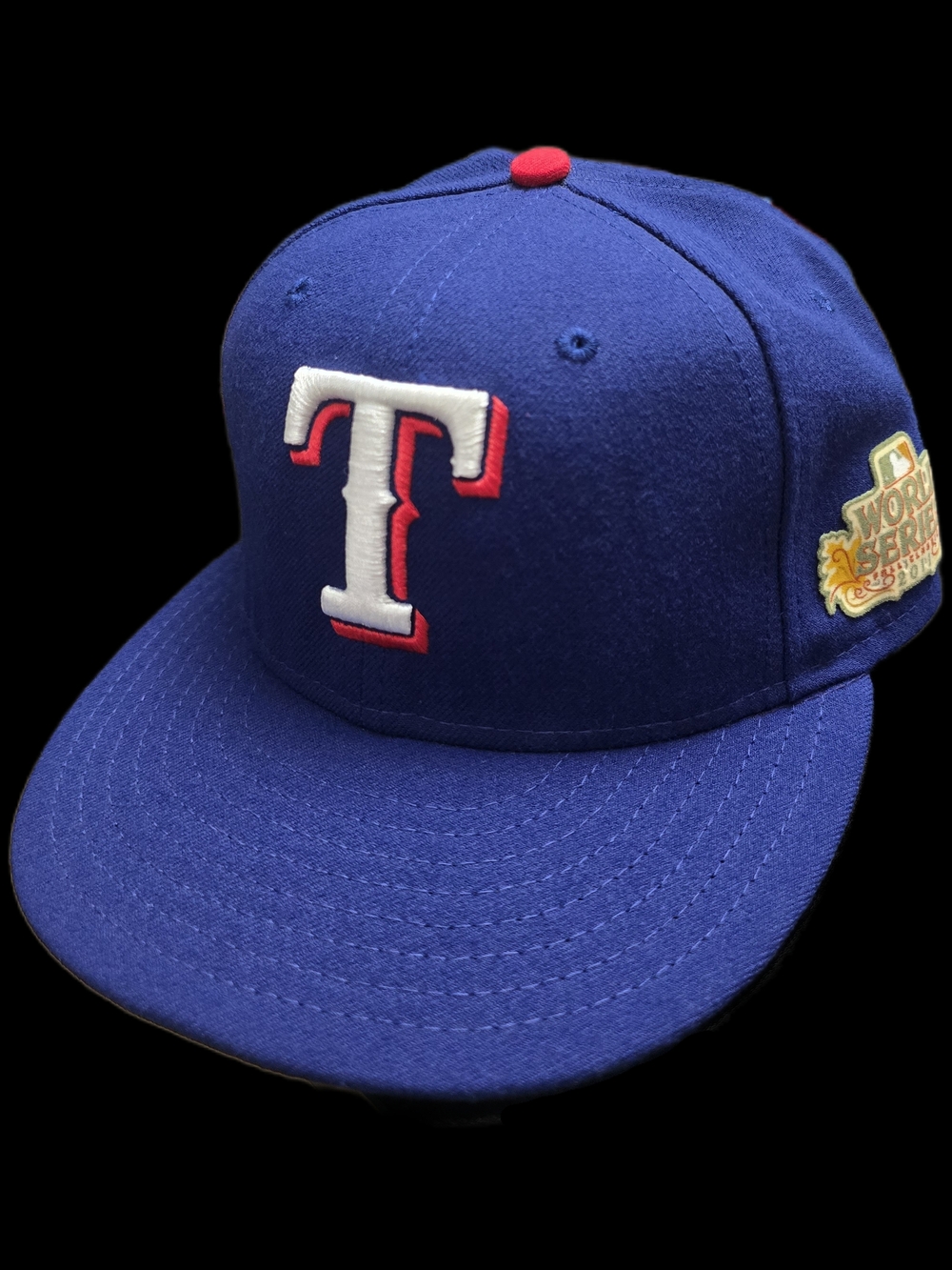 Texas Rangers New Era 59FIFTY Fitted Hat – 2011 World Series Patch